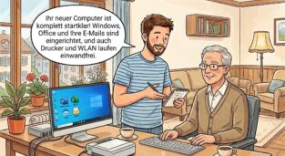Computer-Einrichtung